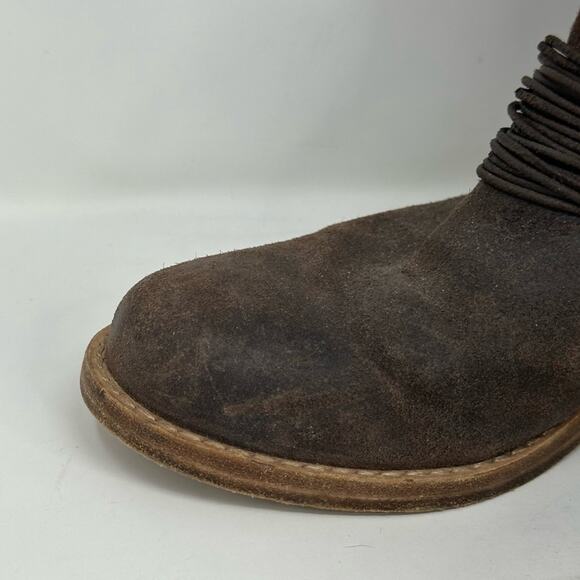 Eileen Fisher Oiled Leather Fold Down Boots - Picture 4 of 14